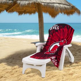 Devils OFFICIAL NHL "Psychedelic" Beach Towel; 30" x 60"