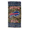 Bills OFFICIAL NFL Realtree "Stripes" Beach Towel; 30" x 60"