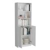 Utah 3 Piece Living Room Set with 3 Bookcases, White