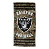 Raiders OFFICIAL NFL Realtree "Stripes" Beach Towel; 30" x 60"