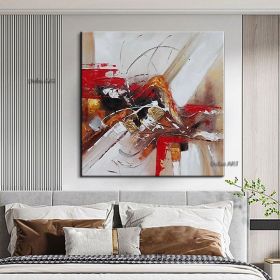 Handmade Oil Painting Hand Painted Wall Art Abstract Home Decoration Decor Stretched Frame Living Room hallway bedroom luxurious decorative painting (size: 100x100cm)