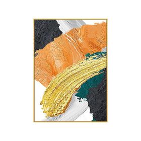 Abstract 3D Gold Thick Art Handmade Oil Painting Canvas Gold Paintings Wall Pictures Art Wall Artwork For Dining Room Decoration (size: 150x220cm)