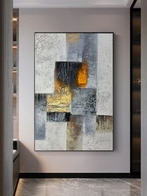 Colorful Geometric Abstract Painting Modern Canvas Poster Print Minimalist Wall Art Pictures For Living Room Aisle Studio Decor (size: 50x70cm)